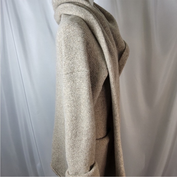 Peruvian Connection Hooded Kimono Sweater Medium/large Open Front - Picture 3 of 12